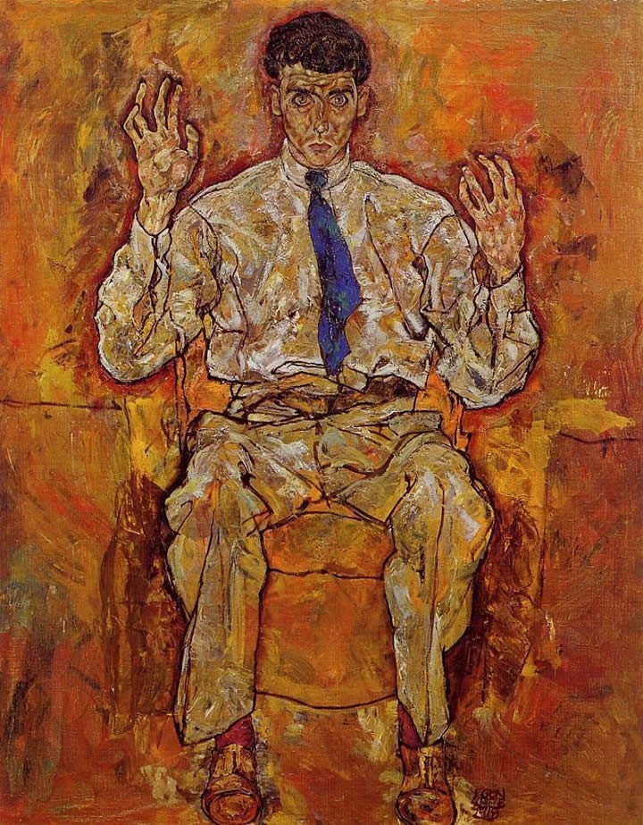 Egon Schiele Portrait of Albert Paris von Gutersloh